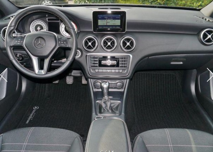 Left hand drive car MERCEDES A CLASS (01/03/2015) - 